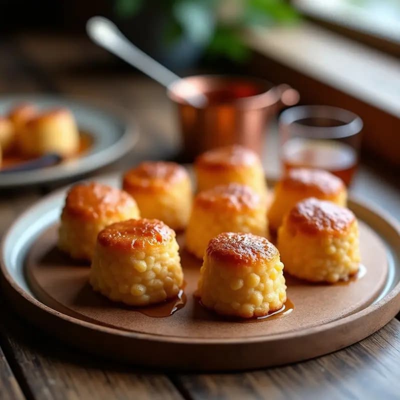 Cannelés de Vainilla y Ron con Salsa de Caramelo: Postre Francés Tradicional y Esponjoso