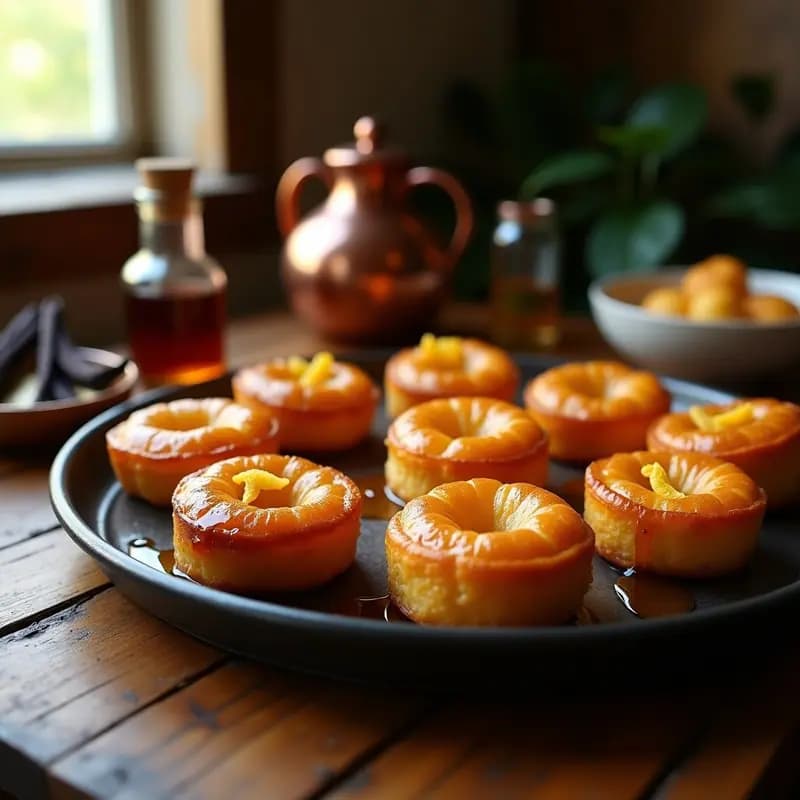 Cannelés de Vainilla y Ron con Sirope de Arce: Postre Francés Sin Gluten