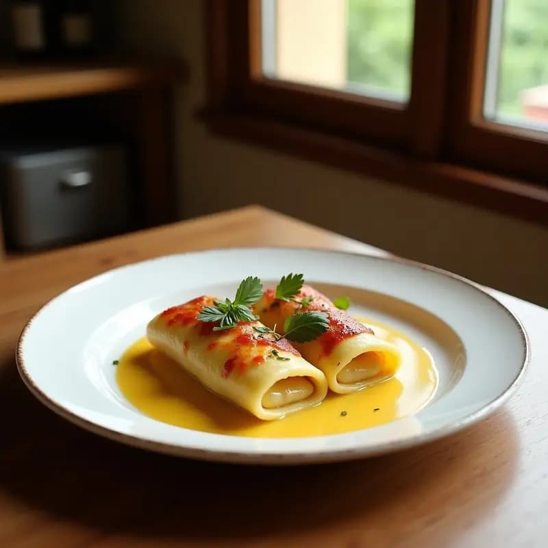 Canneloni de Espinacas y Requesón: Receta Italiana al Horno con Salsa Bechamel Ligera
