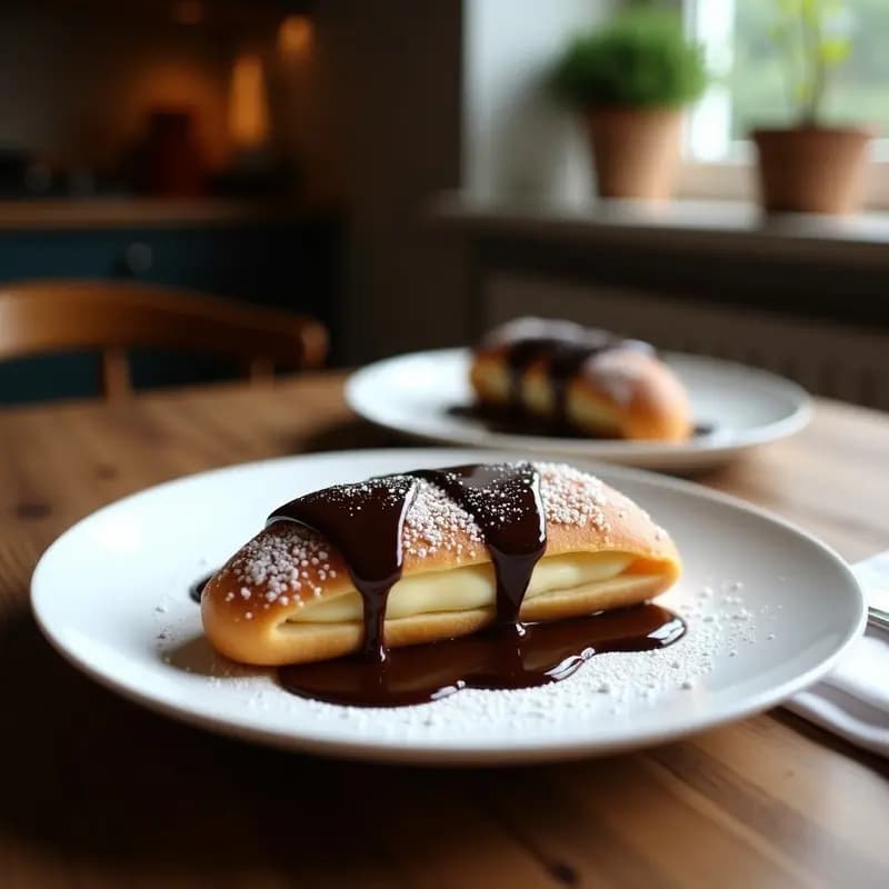 Canoli de Ricotta y Chocolate Negro: Postre Siciliano en Airfryer Sin Harina