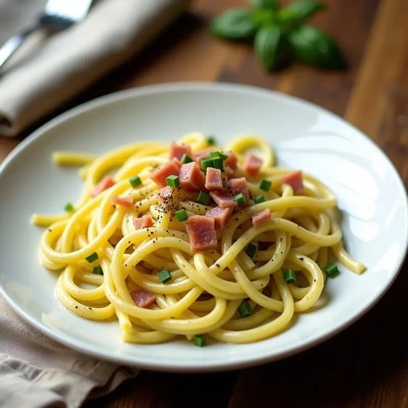 Pasta alla Carbonara con Espagueti de Calabacín: Receta Italiana Keto y Sin Lactosa