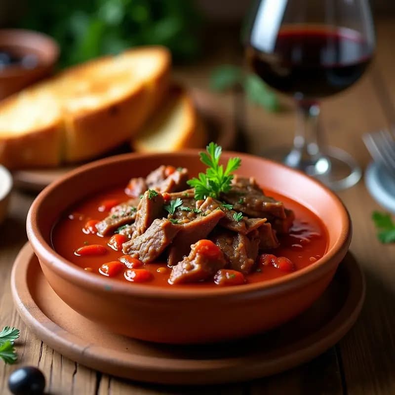 Carne Mechada en Salsa de Tomate Casera: Receta para Bocadillos o Tapas