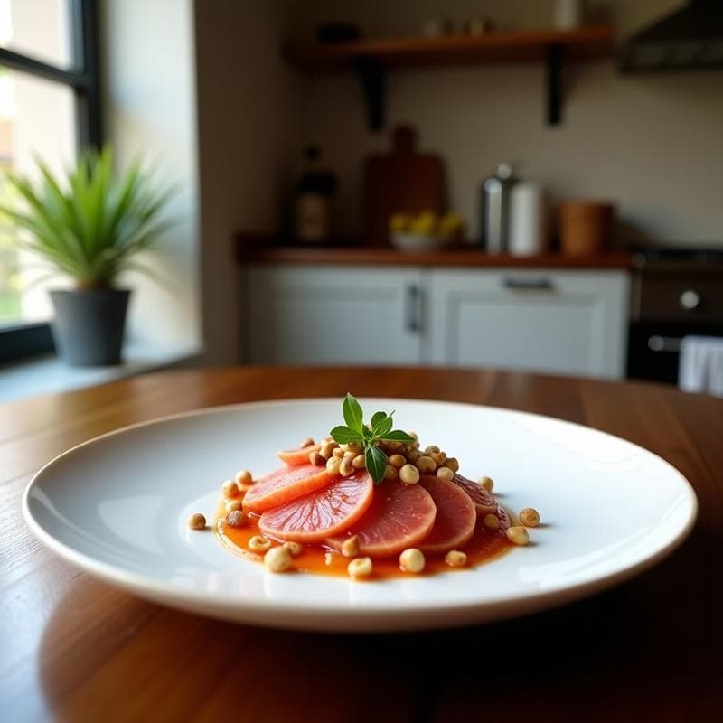 Carpaccio de Betabel con Queso de Cabra y Nueces: Aperitivo Italiano Sin Gluten