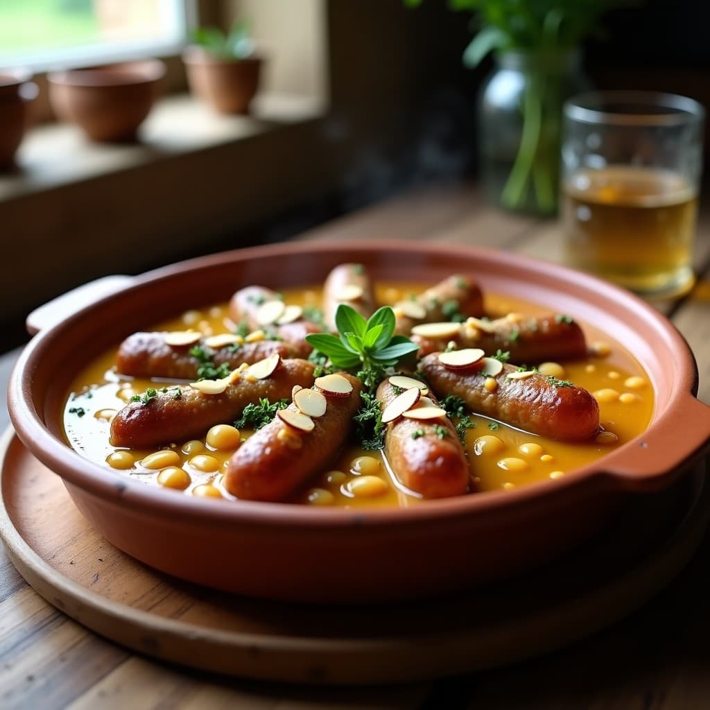 Cassoulet de Frijoles Blancos y Salchicha de Lentejas: Receta Francesa Vegana en Olla Express