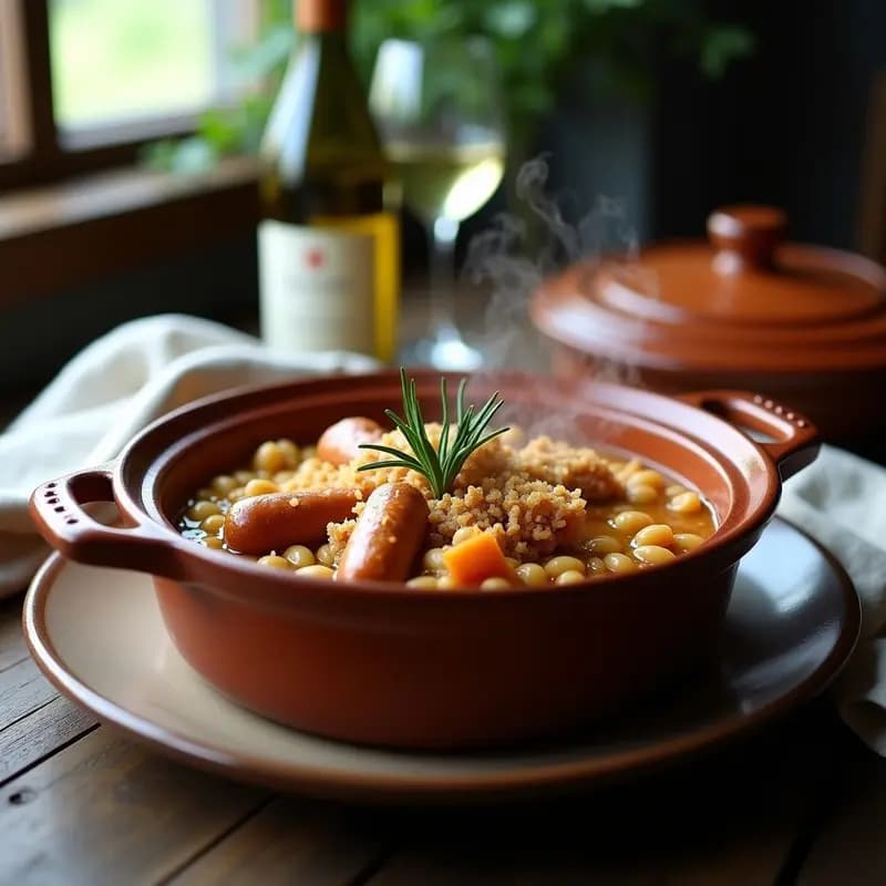 Cassoulet de Frijoles Blancos y Salchichas de Seitan: Versión Vegana de la Receta Francesa