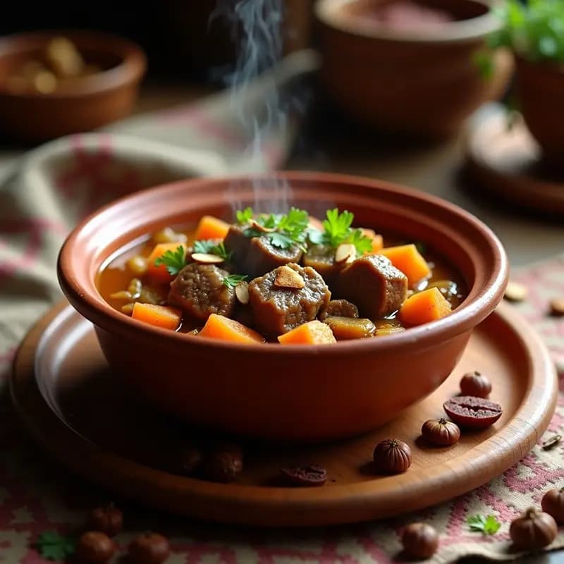 Caudle de Cordero con Especias Bereberes: Receta Magrebí Reconfortante en Olla Lenta