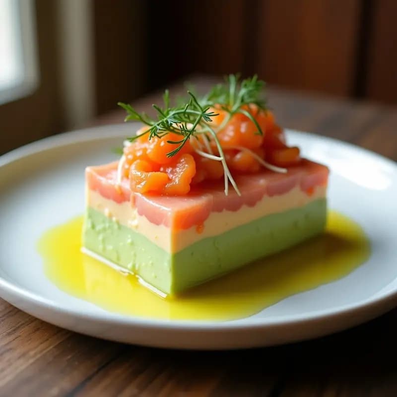 Causa de Aguacate y Salmón Ahumado: Entrante Peruano Sin Gluten con Toque Escandinavo