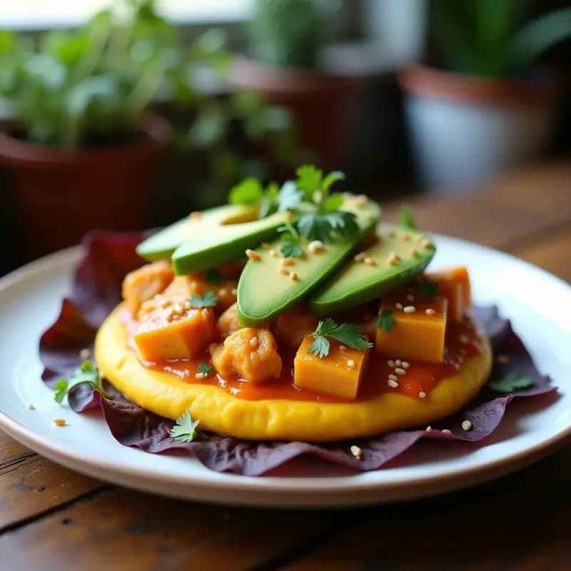 Causa de Camote Amarillo con Relleno de Pollo al Curry: Receta Peruana Fusion en 3 Capas