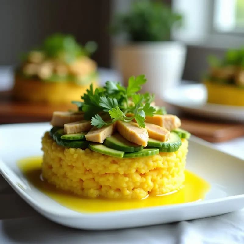 Causa Limeña con Relleno de Atún y Palta: Receta Peruana Fresca y Sin Cocción