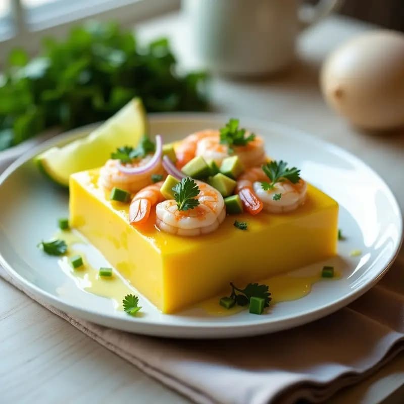 Causa Limeña de Camarones y Palta: Receta Peruana Fría y Elegante en Thermomix