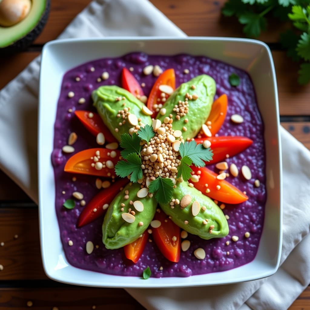 Causa Limeña de Camote Morado y Aguacate: Entrante Peruano Vegano y Sin Gluten