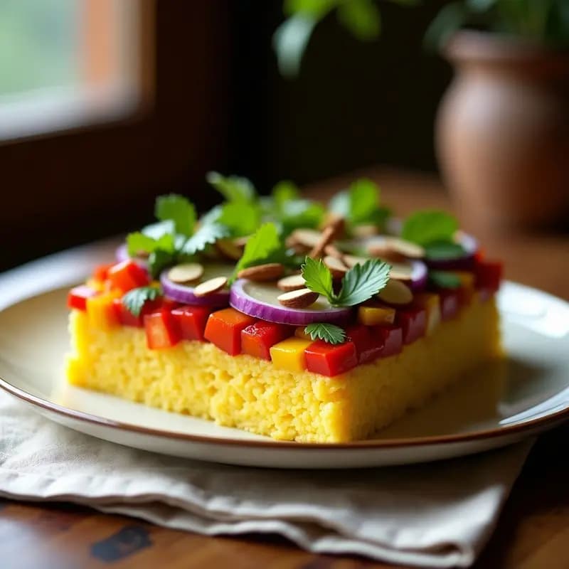 Causa Limeña de Palmeras y Pimientos Asados: Receta Peruana Vegana Sin Papa