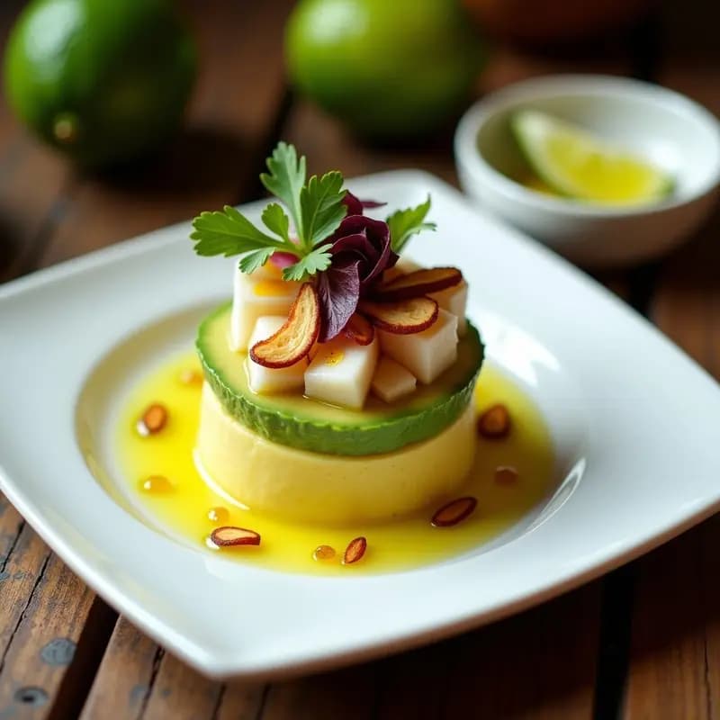 Causa Limeña de Palta y Centollo con Aliño de Limón Verde: Receta Peruana Sin Gluten