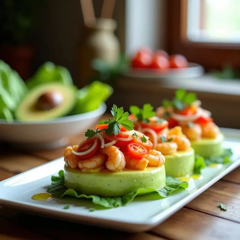 Causa Limeña Rellena de Palta y Langostinos: Receta Peruana Sin Lácteos y Fresca
