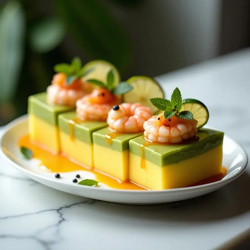Causa Limeña Peruana con Palta y Langostinos: Entrante Frío y Elegante