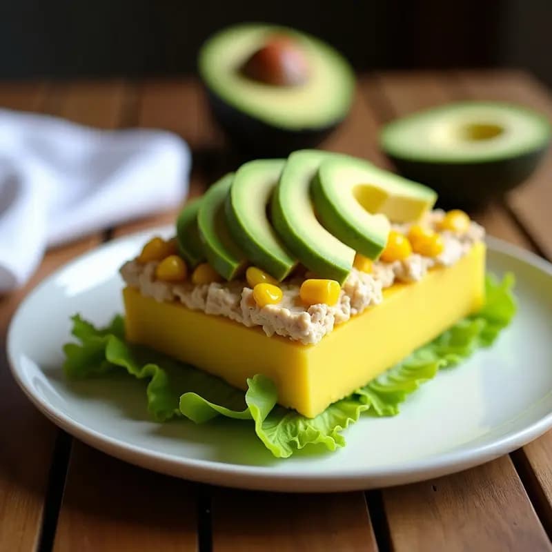 Causa Limeña de Pollo con Aguacate y Ají Amarillo: Receta Peruana Fría y Cremosa