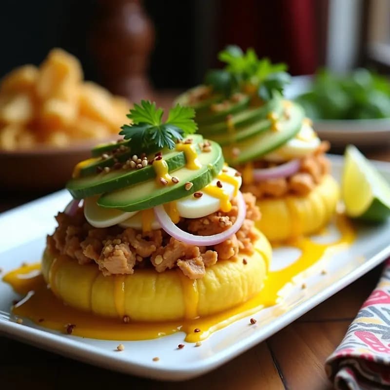 Causa Limeña de Pollo y Palta: Receta Peruana Tradicional con Toque Moderno
