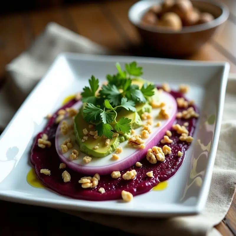 Causa Limeña de Remolacha y Queso de Cabra: Receta Peruana Sin Gluten y Alta en Nutrientes