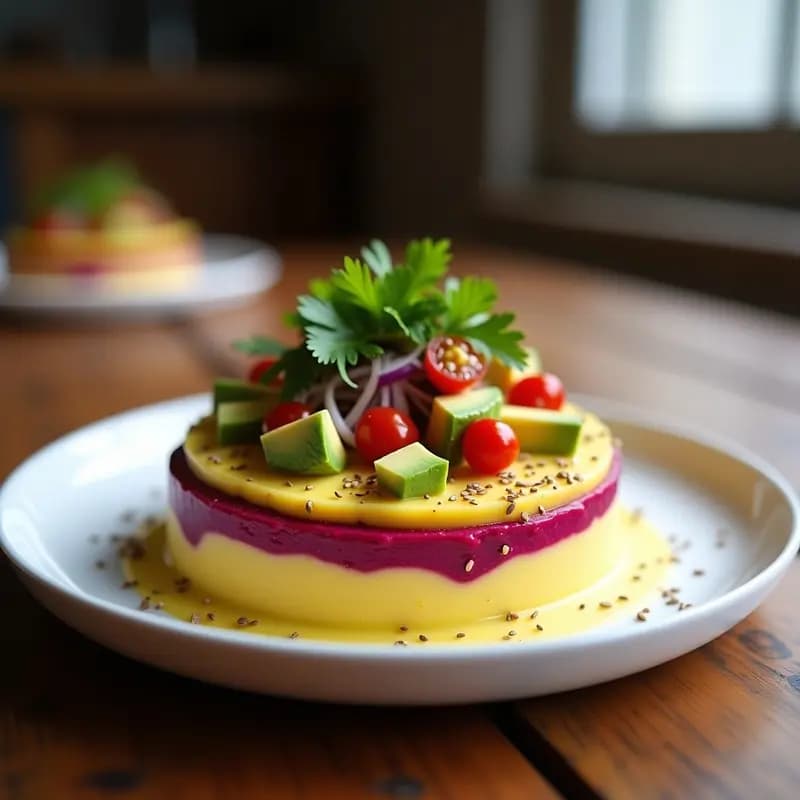 Causa Limeña de Remolacha y Queso Vegano: Receta Peruana Sin Lácteos y Colorida