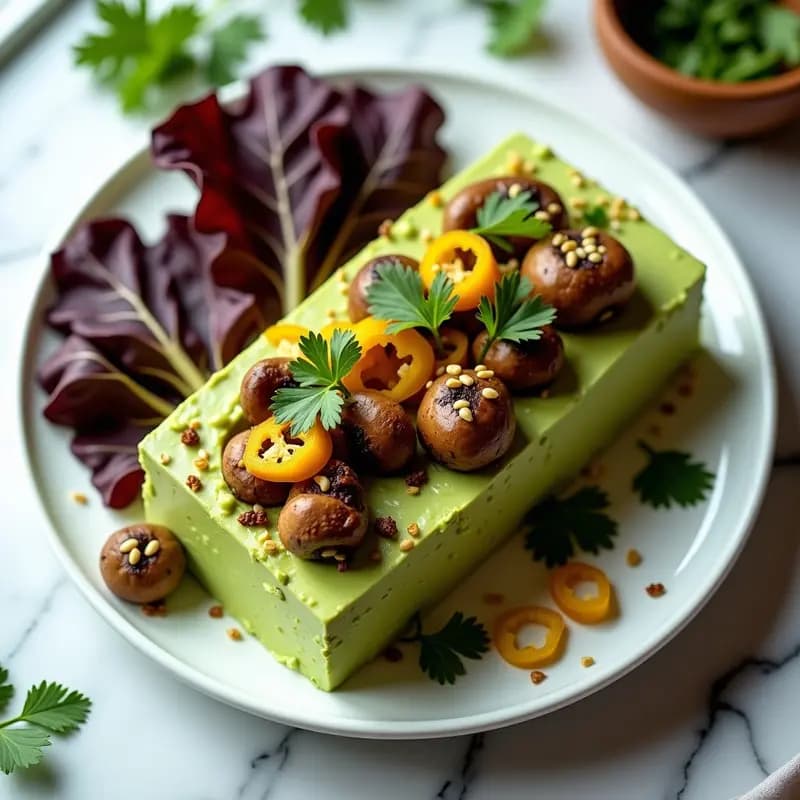 Causa de Palta Rellena de Champiñones Salteados: Receta Peruana Keto y Sin Lactosa