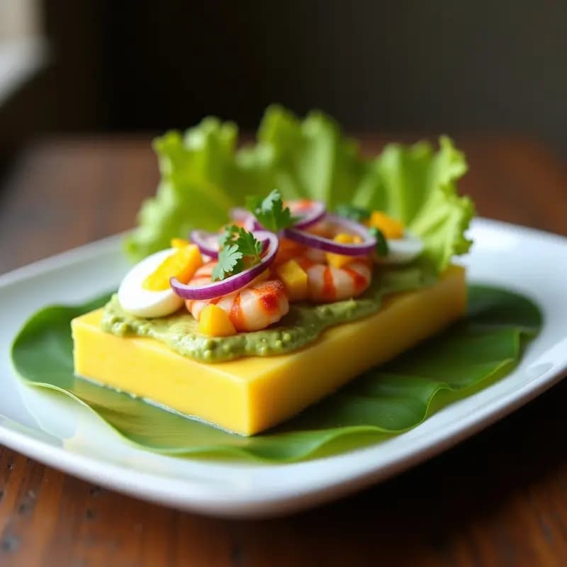 Causa Rellena de Palta y Langostinos: Receta Peruana en Capas con Ají Amarillo