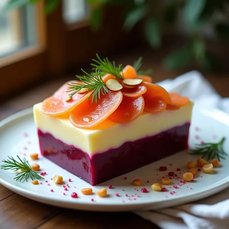 Causa Limeña de Remolacha y Salmón Ahumado: Receta Peruana Sin Papa Tradicional