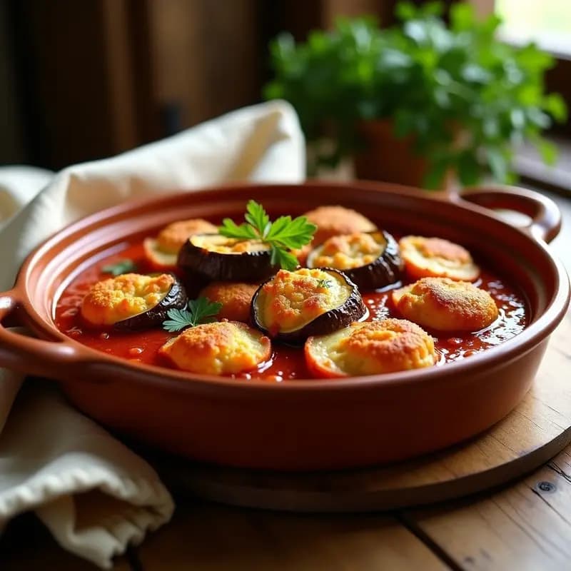 Cazuela Andaluza de Berenjena y Pollo: Receta Tradicional en 30 Minutos