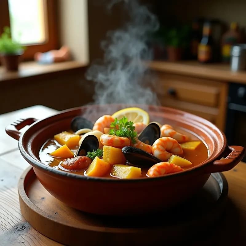 Cazuela Chilena de Mariscos: Receta Tradicional con Cerveza en 40 Minutos