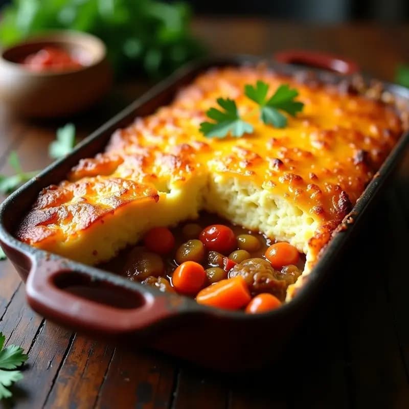 Cazuela Chilena con Pastel de Papa al Horno: Receta Tradicional en una Sola Bandeja