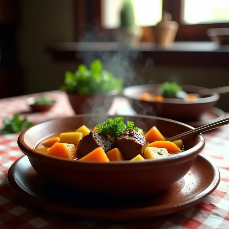 Cazuela Chilena de Ternera y Zapallo: Receta Auténtica en Olla Express en 30 Minutos