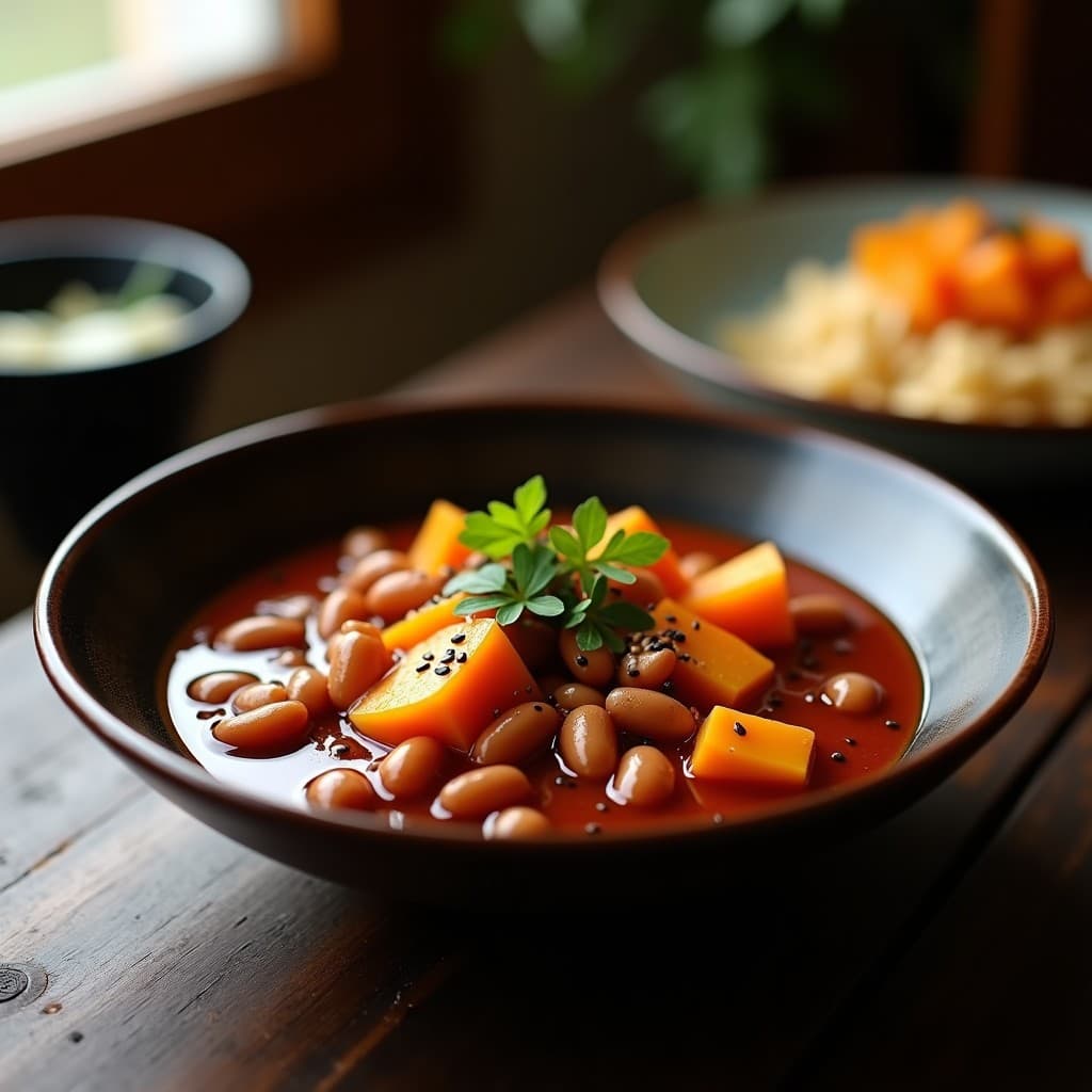 Cazuela de Frijoles Azuki y Calabaza Kabocha: Receta Japonesa Reconfortante en Olla Exprés