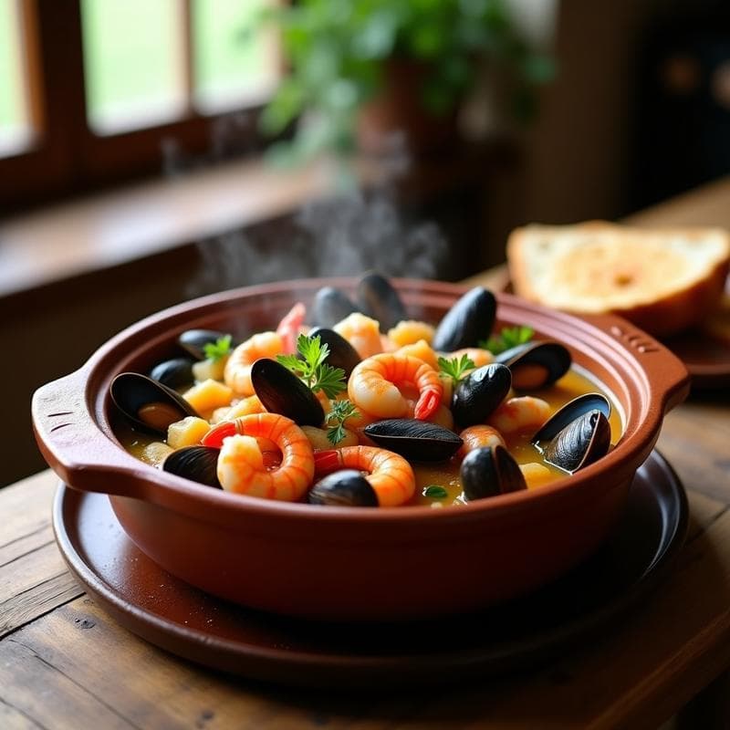 Cazuela de Marisco Cocido: Receta Tradicional Gallega con Sabor a Mar en 30 Minutos