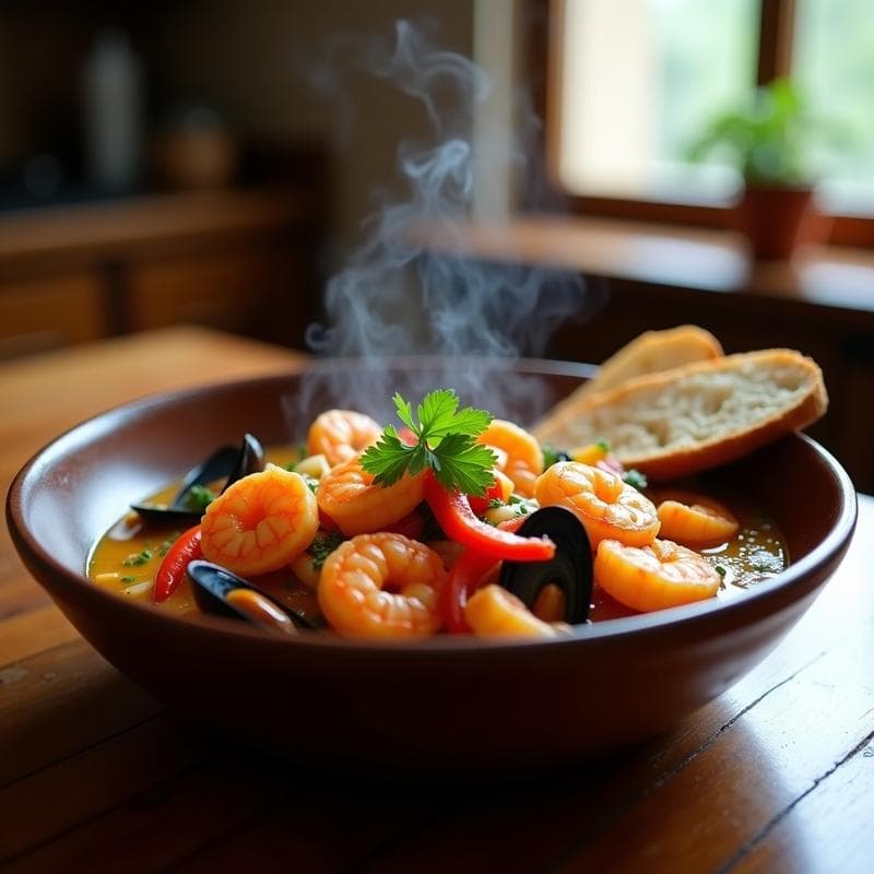 Cazuela de Marisco Fugaz: Receta en Thermomix con Sabor Costero en 25 Minutos