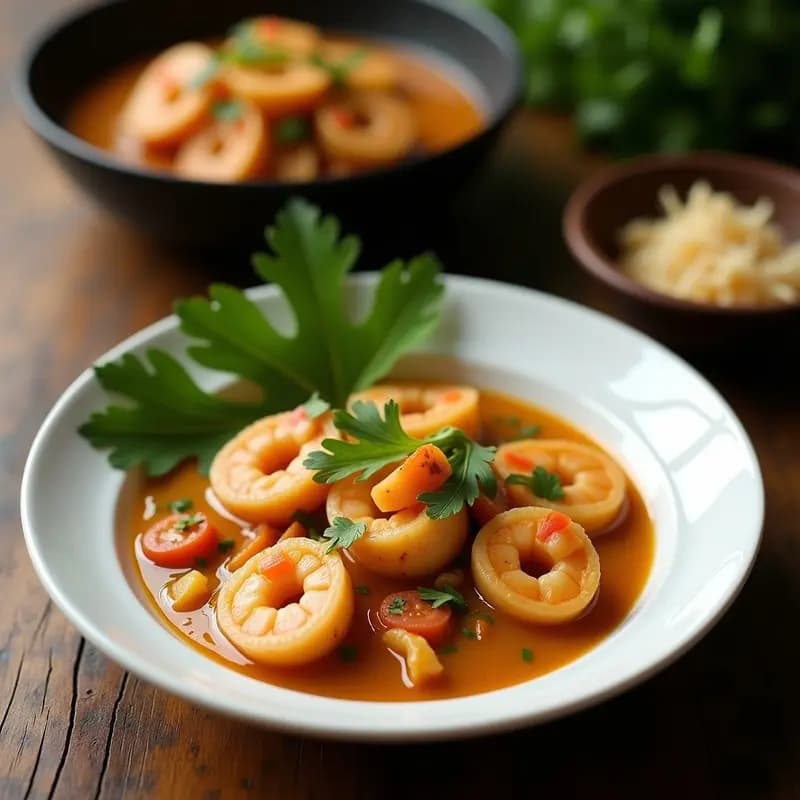 Cazuela de Mariscos y Coco: Receta Chilena en Olla con Aroma de Cilantro