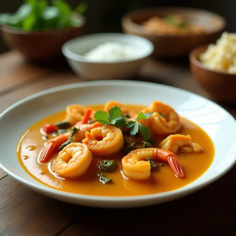 Cazuela de Mariscos con Cúrcuma y Coco: Receta Brasilera picante y Aromática en Olla Rápida
