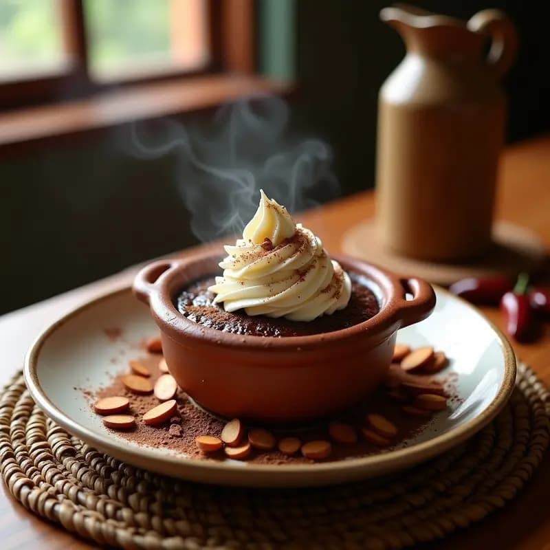 Cazuelita de Chocolate con Chile Pasilla: Postre Mexicano Gourmet en 15 Minutos