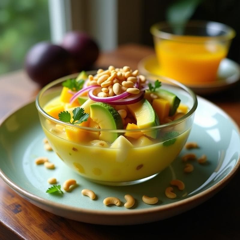 Cebiche Colombiano de Palmito y Mango: Receta Fresca y Sin Cocción con Toque Tropical