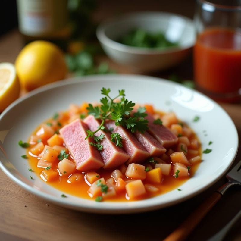 Cebiche de Atún Rojo: Receta Express con Toque Cítrico y Frescor Peruano