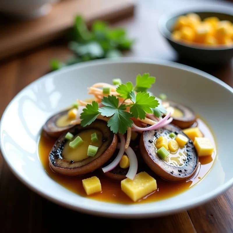 Cebiche de Champiñones Portobello Trufado: Receta Vegana Gourmet Sin Cocción en 15 Minutos