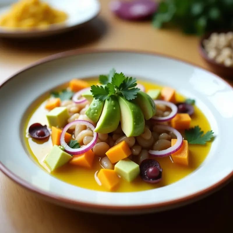 Cebiche de Lenguado con Aguacate y Maracuyá: Receta Peruana Express en 20 Minutos