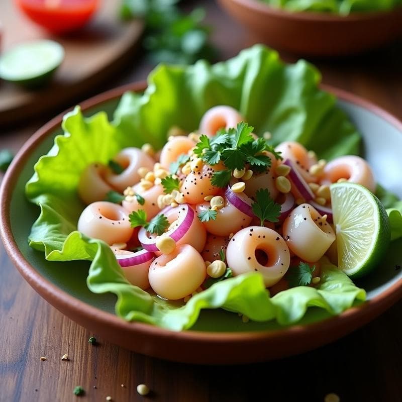 Cebiche de Pulpo con Toque Thai: Receta Peruana Fusion en 20 Minutos