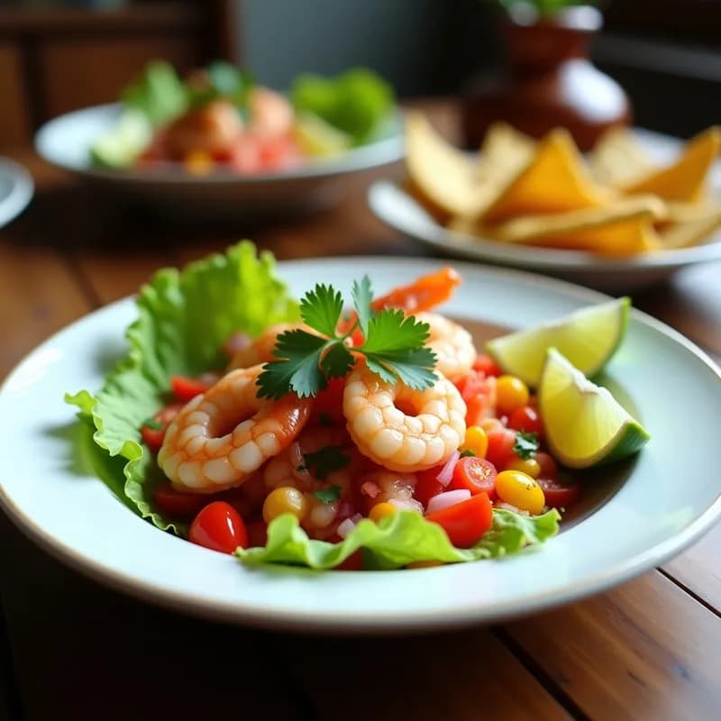 Cebiche Ecuatoriano de Camarón y Tomate: Receta Auténtica con Ají en 15 Minutos
