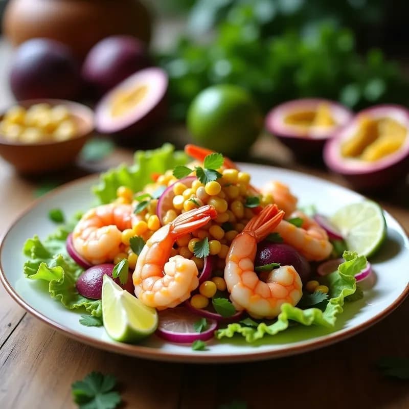 Cebiche de Camarones con Maracuyá: Receta Perú Auténtica en 20 Minutos