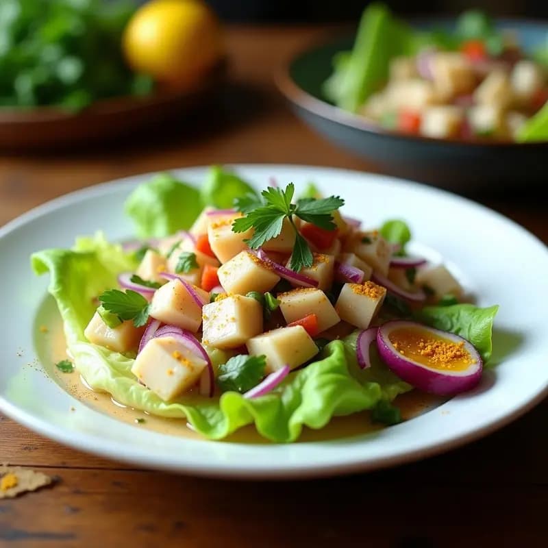 Cebiche Peruano de Pescado: Receta de Cocina Fusión en 15 Minutos con Toque Asiático