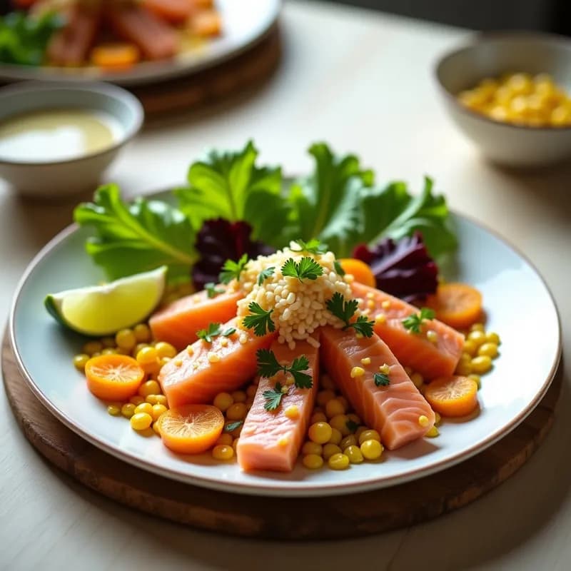 Cebiche Peruano de Salmón Ahumado: Receta en Airfryer con Toque Citrico y Fresco