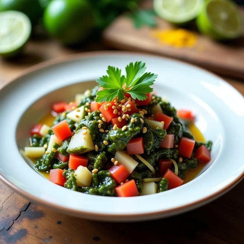 Cebiche Vegano Peruano con Algas Wakame: Receta Alta en Proteína y Yodo en 15 Minutos