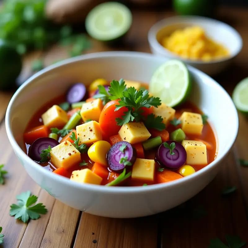 Cebiche Vegano Peruano con Tofu: Receta Fresca y Alta en Proteínas en 15 Minutos