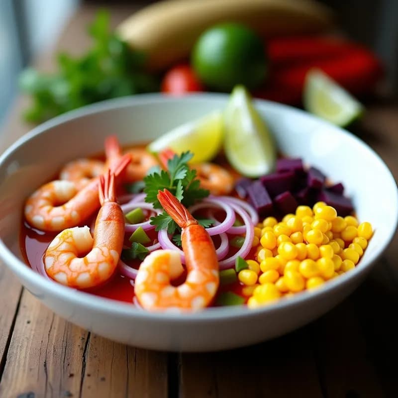 Cebiche de Camarón y Langostino: Receta Auténtica de Piura con Toque Ciudadeño