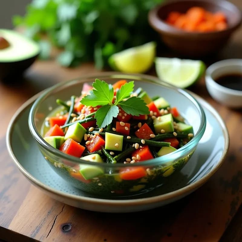 Cebiche Vegano de Algas Nori y Cítricos: Receta Fresca y Alta en Omega-3 en 15 Minutos