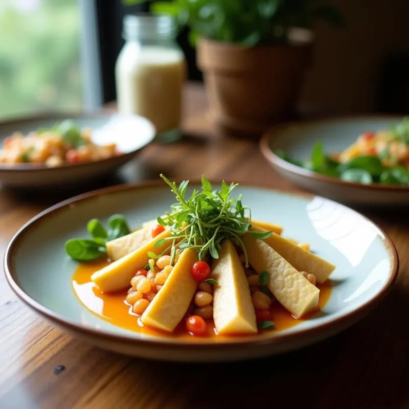 Cebiche Vegano de Algas Nori y Tofu: Receta Marina en 15 Minutos sin Cocción
